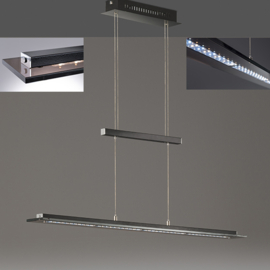 Fischer&honsel hanglamp Tenso TW led, zwart incl. pushdimmer 135 cm