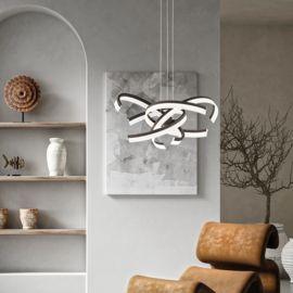 Fischer&honsel hanglamp Sund TW led, zwart incl. afstandsbediening