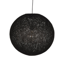 Label 51 hanglamp Twist XL, zwart vlas