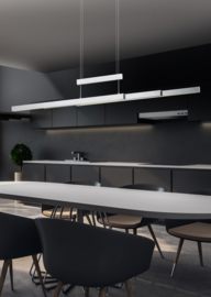 Trio lighting hanglamp Trajan led, mat nikkel