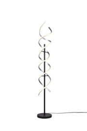 Trio lighting vloerlamp Sequence led, mat zwart met mat nikkel
