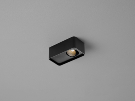 Helestra plafondspot Cas led, 1-lichts mat zwart