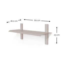 Spinder design wandplank Hola 2, silky taupe