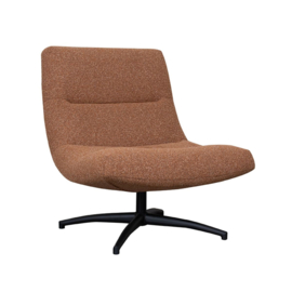 Label 51 fauteuil Calix, coral royal boucle