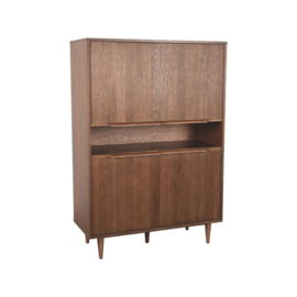 Label 51 hoge kast Jule, walnoot eiken