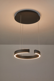 Light trend hanglamp Lux-Circle led,  zwart 40 cm