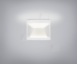 Helestra plafondlamp Poro led kleur mat wit met acryl glas