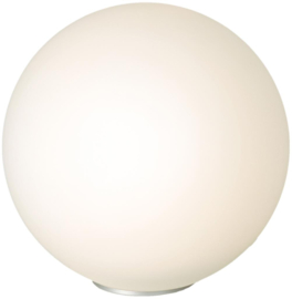 Linea Verdace tafellamp Bolla Vetro, mat wit glas 35 cm