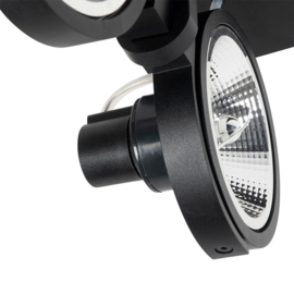 Qazqa plafondspot  Master 111, 2-lichts zwart incl. licht bron