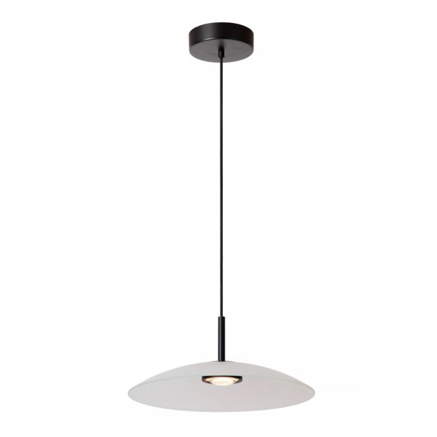 Lucide hanglamp Menga led, opaal 40 cm