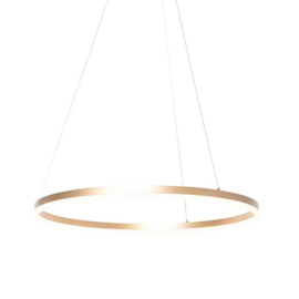 Qazqa hanglamp Anello led, goud incl. switch dimmer
