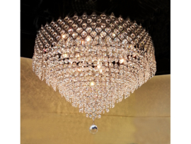 Light trend plafondlamp Crystal, goud 60 cm