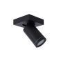 Lucide plafondspot Taylor led, 1-lichts zwart IP44