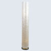 Vloerlamp Vissie, parelmoer wit 150 cm