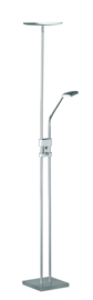 Trio lighting vloerlamp Luke led, 2-lichts mat nikkel