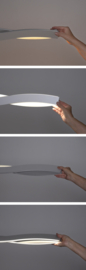 Bopp leuchten hanglamp Swing led, geborsteld aluminium