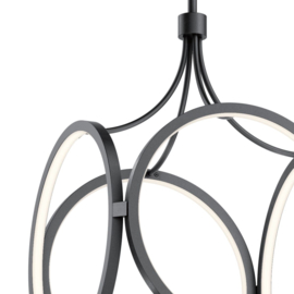 Elstead lighting hanglamp Ciri led, zwart
