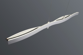 Bopp leuchten hanglamp Swing led, geborsteld aluminium
