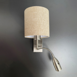 Fischer & Honsel wandlamp Dreamer led, mat nikkel