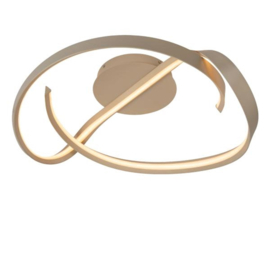 Lucide MENUET - Plafonnière - Ø 60 cm - LED Dimb. - CCT - 1x46W 2200K/3000K - Taupe