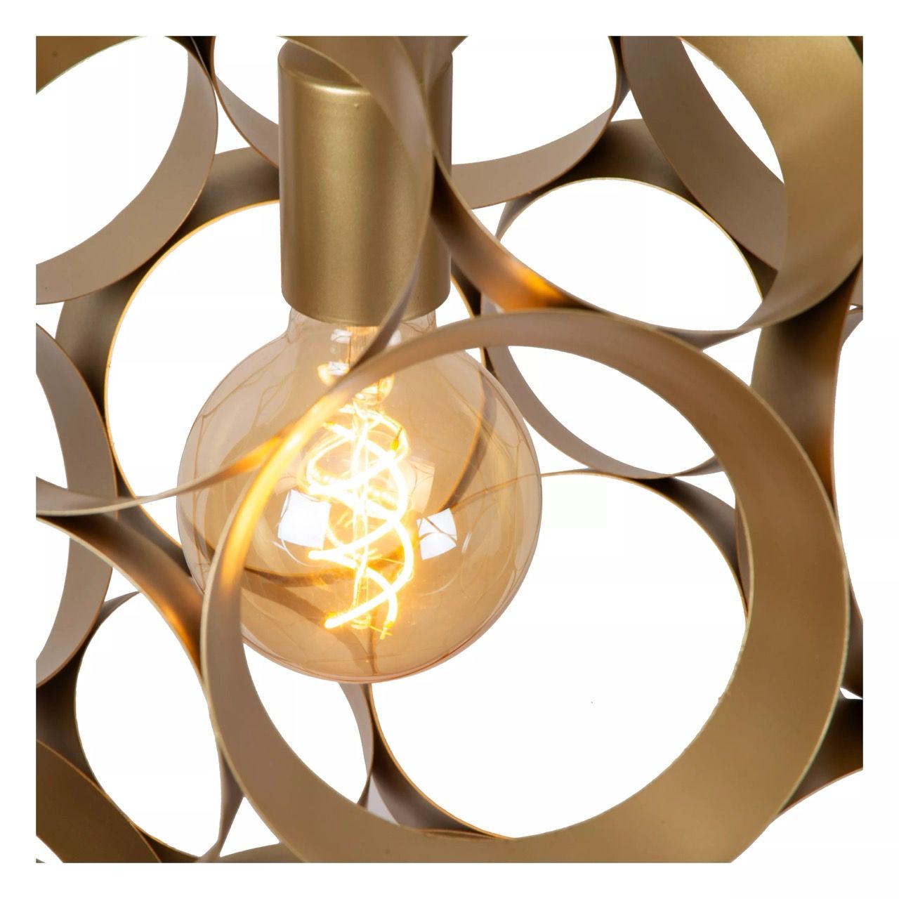 Lucide hanglamp Hannelore, mat goud 40 cm