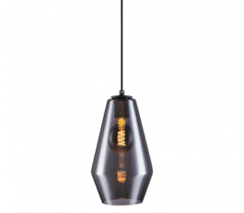 Toplicht hanglamp Savoy 3 lights black + smoke glass Palm-Wilson-Royal