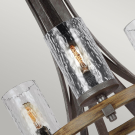 Elstead lighting hanglamp Angelo, 9-lichts met glas