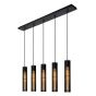 Lucide hanglamp Lionel, 5-lichts zwart