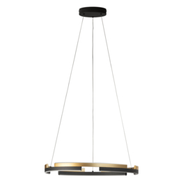 Fischer&Honsel  hanglamp Circly led, zwart-goud