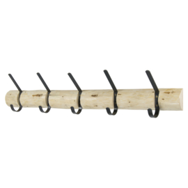 Spinder design Kapstok Forest 5, zwart met hout