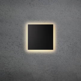 Escale plafondlamp Blade Q  open led, zwart 34 cm