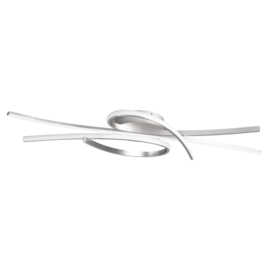 Fischer & Honsel plafondlamp Biba led, mat nikkel incl. afstandsbediening