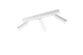 Trio lighting plafondspot  Ambala led, 3-lichts wit incl. switch dimmer