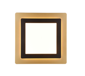 Trio lighting plafondlamp Morgan led, zwart-goud incl. afstandsbediening