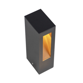Qazqa buiten vloerlamp Intorus led, zwart 25 cm