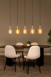 Lucide LAMBRES - Hanglamp - 5xE27 - Taupe