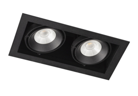 Berla plafondspot  inbouw BR0032B led, 2-lichts mat zwart