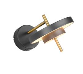 Trio lighting wandlamp Keaton led, zwart
