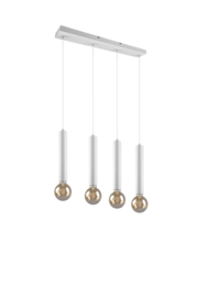 Trio lighting hanglamp Clermont,  4-lichts mat wit incl licht bron