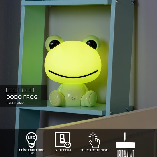 Lucide  tafellamp Doddo Frog led, groen