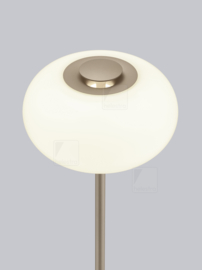 Helestra  vloerlamp Sapo led kaffee-opal glas