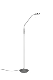 Trio lighting vloerlamp Monza led, mat nikkel incl. dimmer