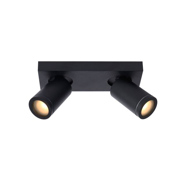 Lucide plafondspot Taylor led, 2-lichts zwart IP44
