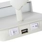 Lucide wandlamp Boxer led, wit
