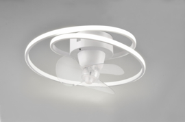 Trio lighting plafond ventilator Umea led, wit incl. afstandsbediening 50 cm