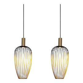 Lucide AURELIE - Hanglamp - 3-lichts - Goud