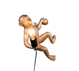 Trio lighting wandlamp Louy, goud kleurig