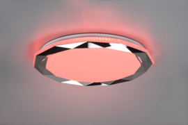 Plafondlamp Ando led, chroom incl. afstandsbediening 50 cm