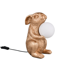Trio-lighting tafellamp Rabbit, goud kleurig