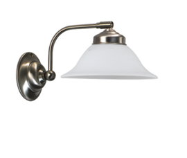 Wandlamp Hoedkap, opaal mat 22,5 cm